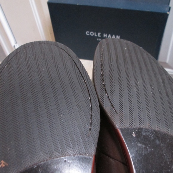 new COLE HAAN FAIRMONT PE Men\'s chestnut leather LOAFERS Sz 10 main image 13